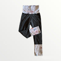 Charcoal grey with Harmony print cuffs & waistband.