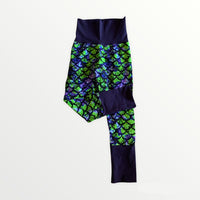 Dragon Scale print with Navy-Purple cuffs & waistband.
